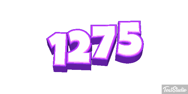 1275 Text effect