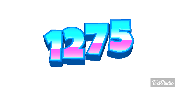 1275 Text effect