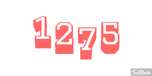 1275 Text effect