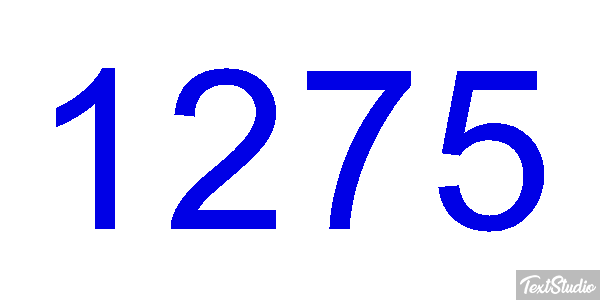 1275 Text effect