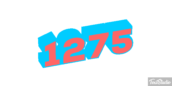 1275 Text effect