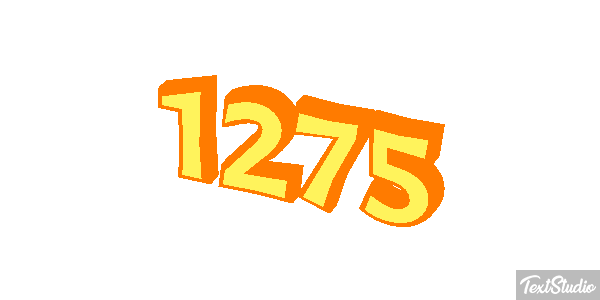 1275 Text effect
