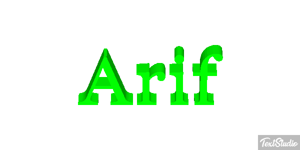 Arif テキスト効果