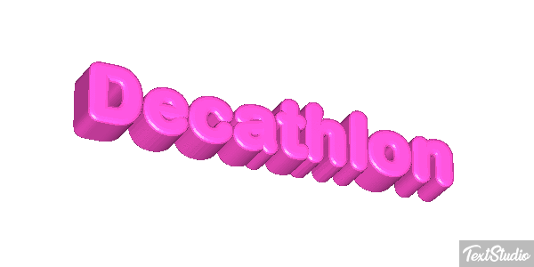 Decathlon Text effect