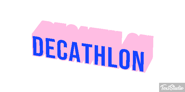 Decathlon Text effect