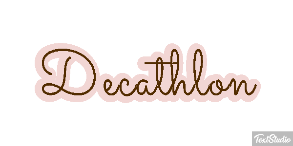 Decathlon Text effect