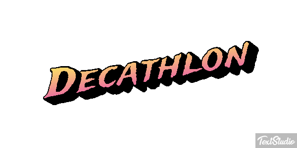 Decathlon Text effect
