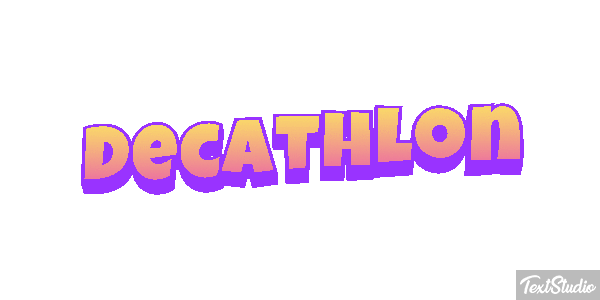 Decathlon Text effect