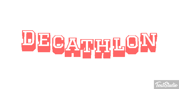 Decathlon Text effect