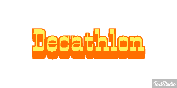 Decathlon Text effect
