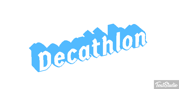 Decathlon Text effect