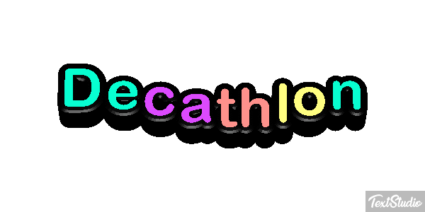 Decathlon Text effect