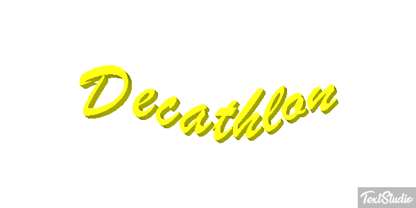 Decathlon Text effect