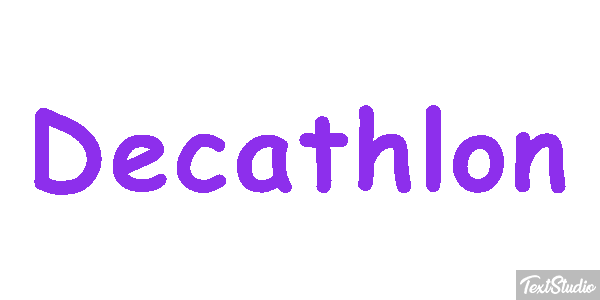 Decathlon Text effect