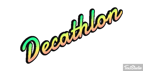 Decathlon Text effect
