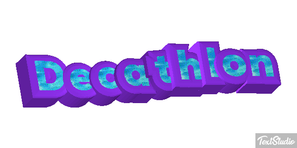 Decathlon Text effect