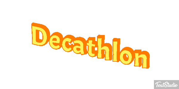 Decathlon Text effect