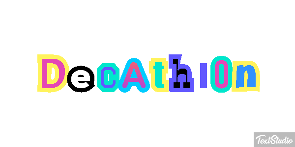 Decathlon Text effect