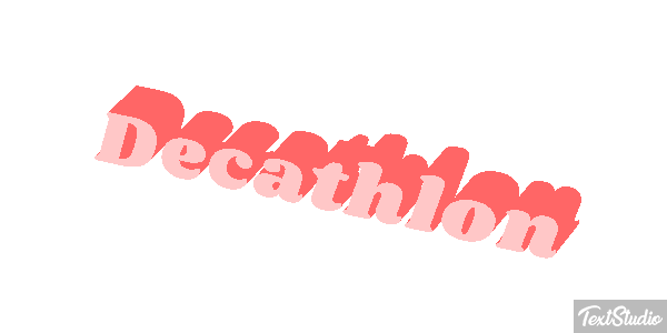 Decathlon Text effect