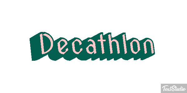 Decathlon Text effect