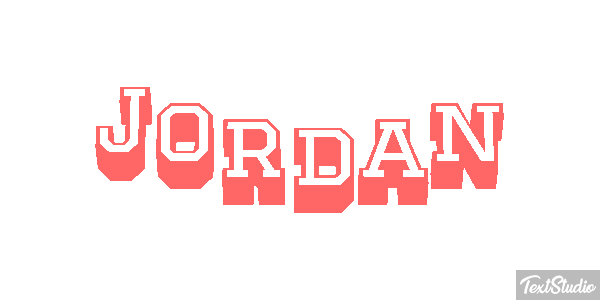 Jordan Tekst effect