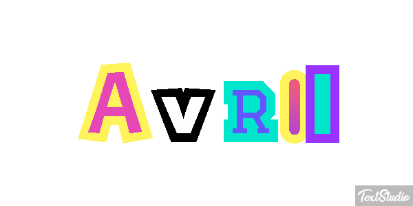Avril Text effect