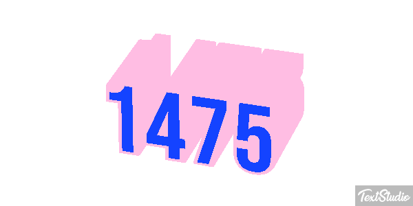 1475 Text effect