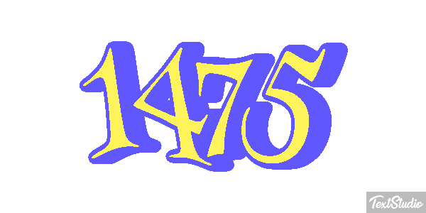 1475 Text effect