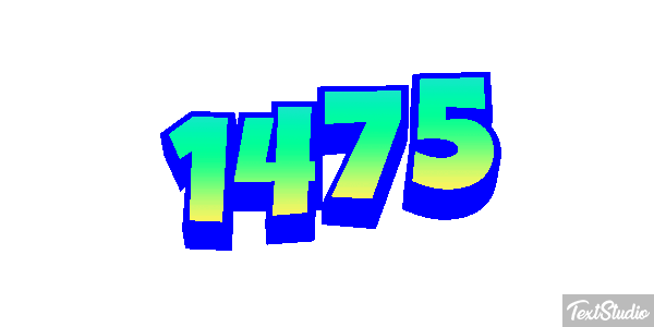 1475 Text effect