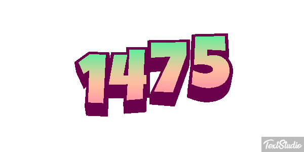 1475 Text effect