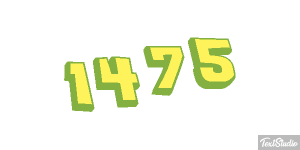 1475 Text effect