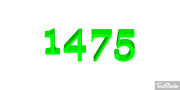 1475 Text effect