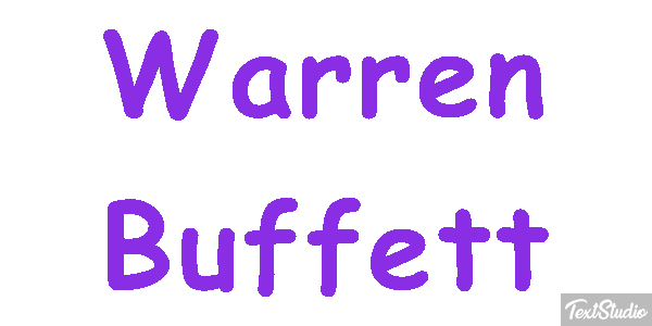Warren Buffett Effetto testo