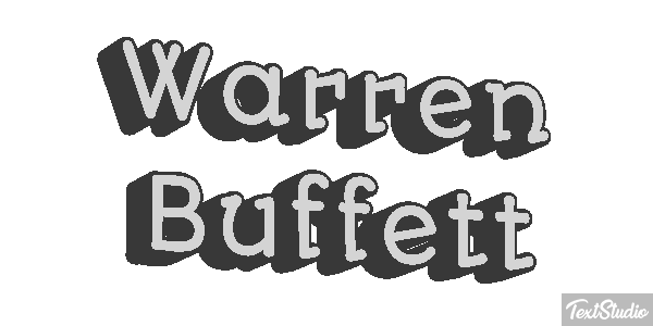 Warren Buffett Effetto testo