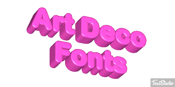 Art Deco Fonts Text effect
