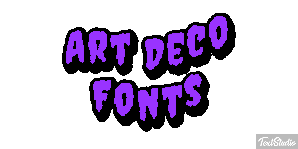 Art Deco Fonts Text effect