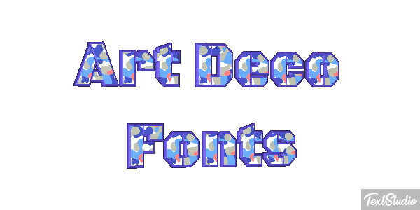Art Deco Fonts Text effect