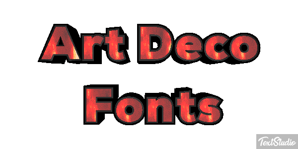 Art Deco Fonts Text effect