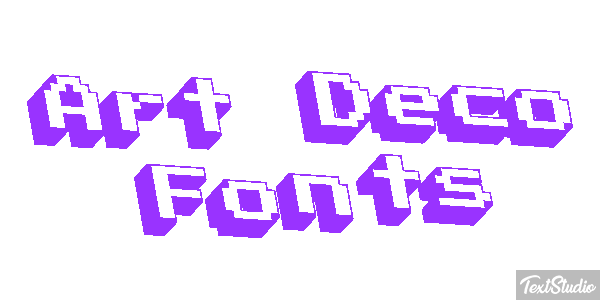 Art Deco Fonts Text effect