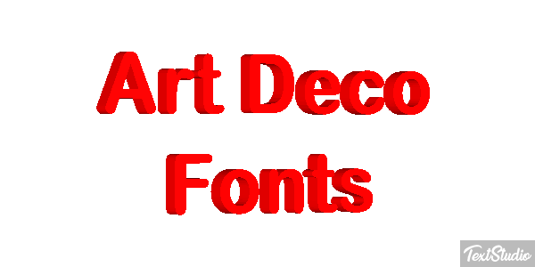 Art Deco Fonts Text effect