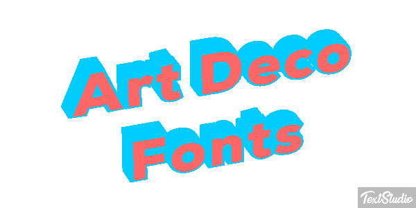 Art Deco Fonts Text effect
