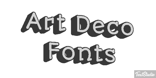 Art Deco Fonts Text effect