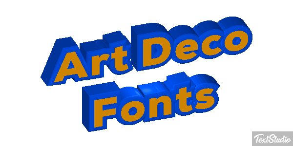 Art Deco Fonts Text effect