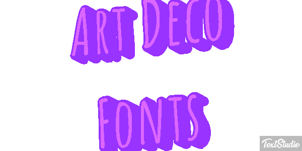 Art Deco Fonts Text effect