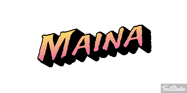 Maina Effet de texte