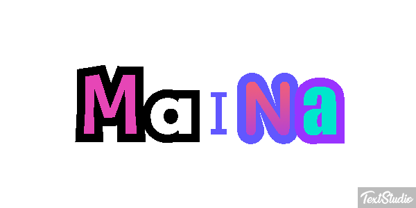 Maina Effet de texte