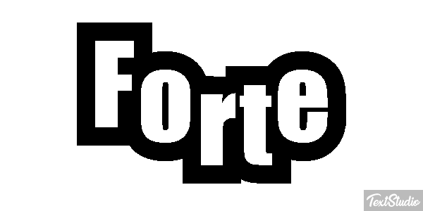 Forte Texteffekt