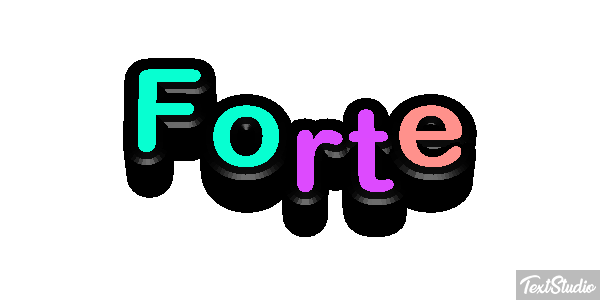 Forte Texteffekt