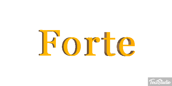 Forte Texteffekt