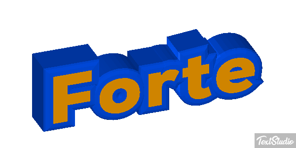 Forte Texteffekt